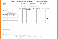 Daily Progress Reports Template  Lobo Development in School Progress Report Template