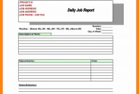 Daily Project Report Format  Lobo Development within Machine Breakdown Report Template