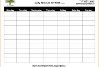 Daily Task List Template Todo Top Ideas To Do Free Word Cute intended for Daily Task List Template Word
