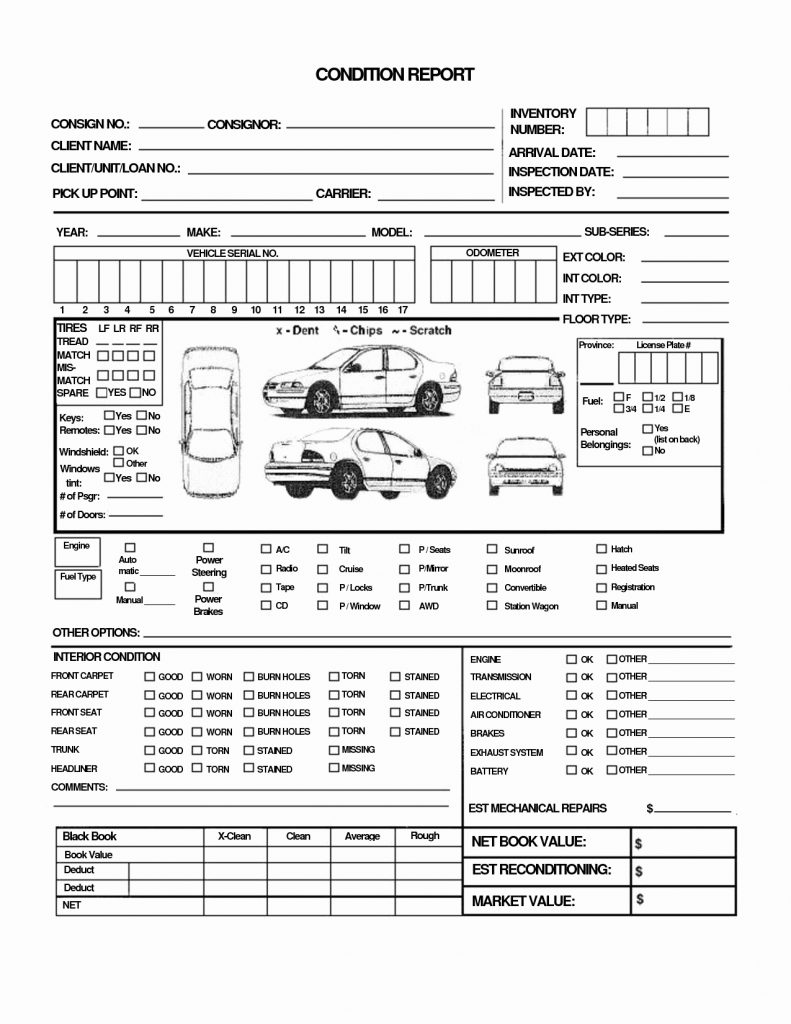 Vehicle Inspection Report Template 10 Examples Of Professional