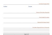 Deviation Permit Form Format with Deviation Report Template