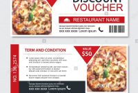 Discount Gift Voucher Fast Food Template Design Pizza Set Use For in Pizza Gift Certificate Template
