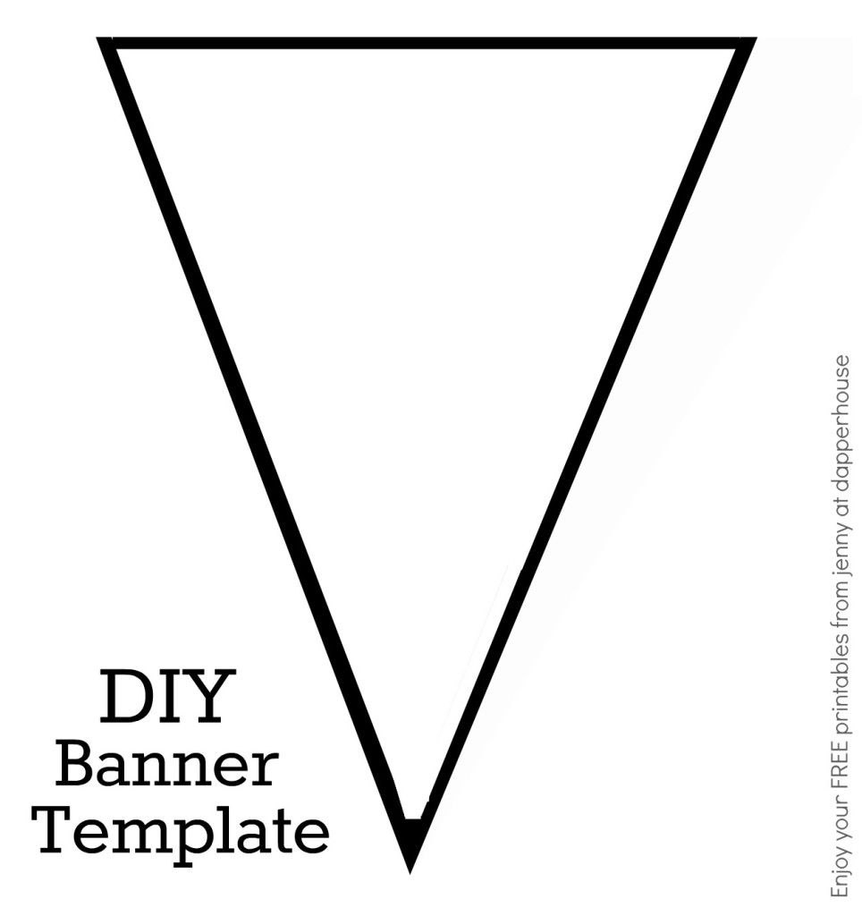 Diy Banner Template Free Printable From Jenny At Dapperhouse  Let's within Diy Banner Template Free