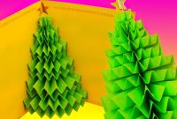Diy D Christmas Tree Popup Card  Greeting Card  Youtube in 3D Christmas Tree Card Template