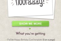 Diy Hip Hip Hooray Birthday Card Greeting Card Anniversary  Etsy pertaining to Word Anniversary Card Template