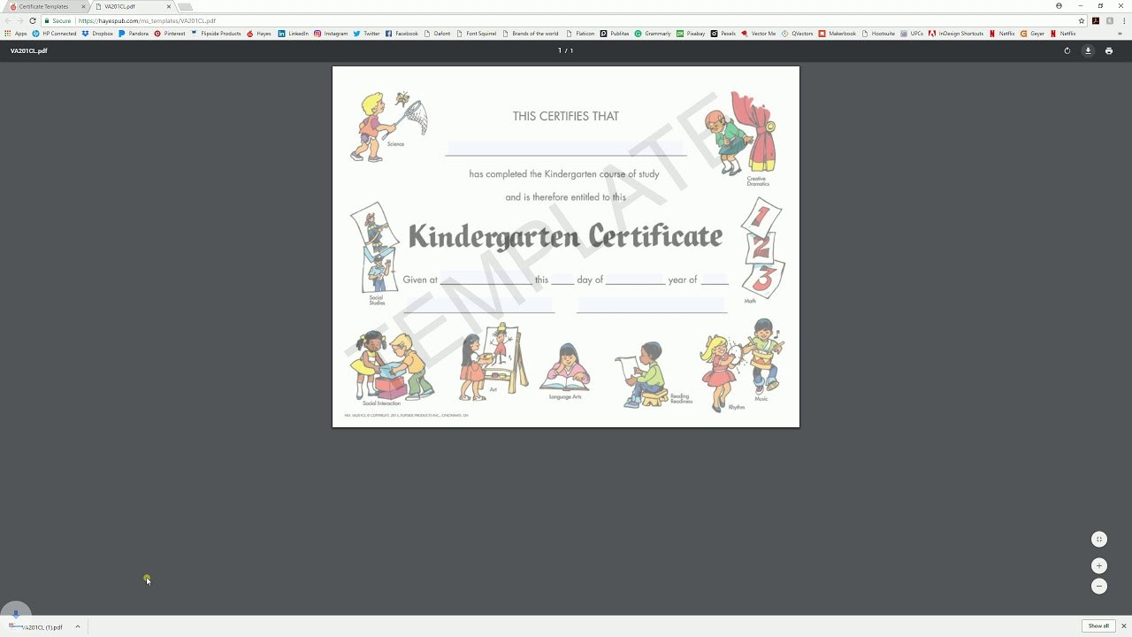 Download And Edit With System Viewer  Hayes Certificate Templates within Hayes Certificate Templates