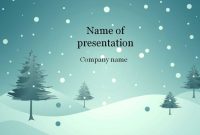 Download Free Blue Winter Powerpoint Template For Presentation intended for Snow Powerpoint Template