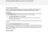 Download This Free Website Privacy Template within Customer Data Privacy Policy Template