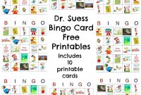 Dr Seuss Bingo Game Free Printable  Best Crafts And Diy  Dr Seuss intended for Dr Seuss Birthday Card Template