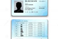 Driver License Illustration Stock Vector  Illustration Of with regard to Blank Drivers License Template