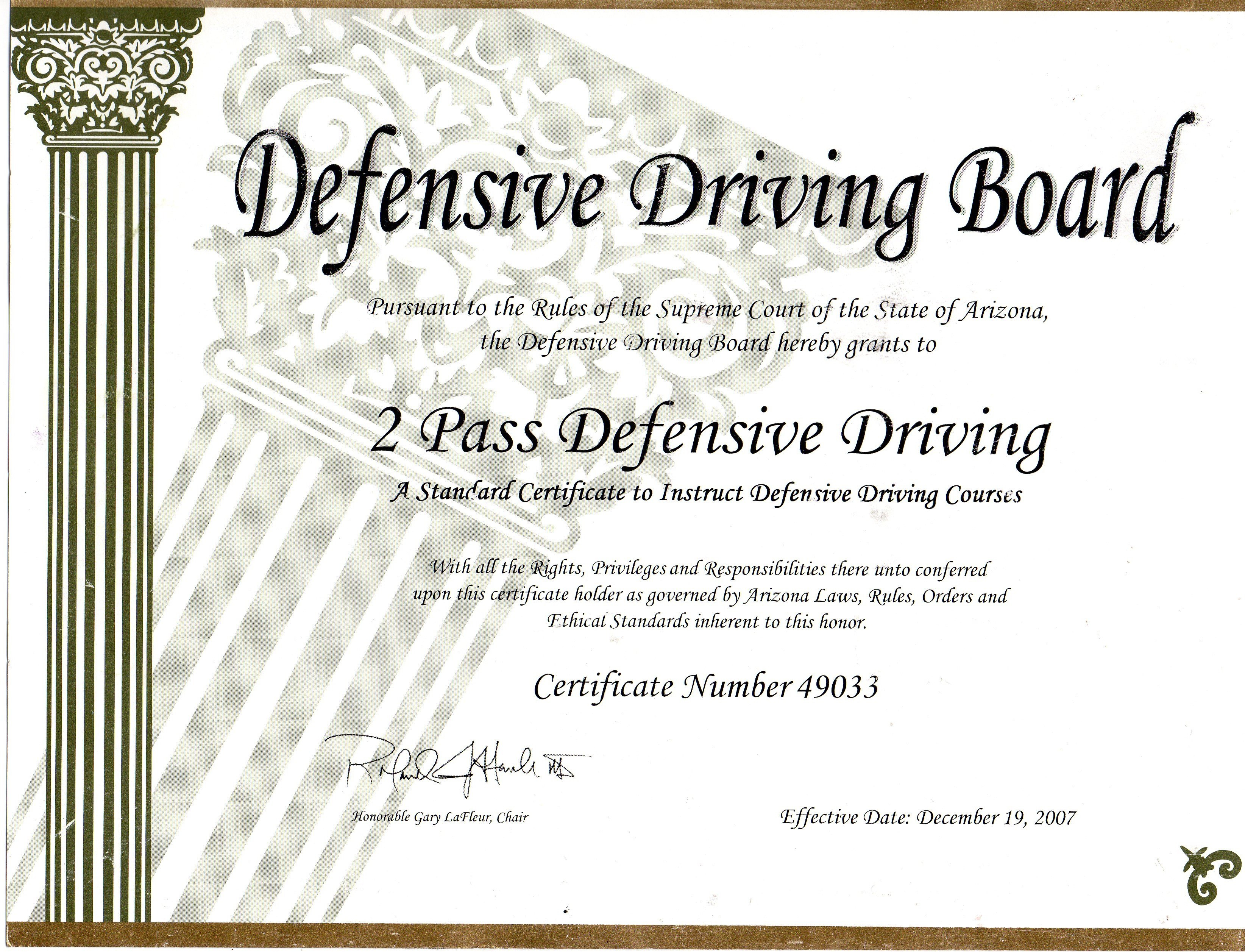 Driving Certificate Template  Mandegar regarding Safe Driving Certificate Template