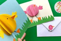 Easy Pop Up Chick Card  D Easter Card Diy  Cute  Easy  Youtube intended for Easter Card Template Ks2