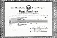 Editable Birth Certificate Template  Pictimilitude within Editable Birth Certificate Template