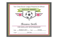 Editable Pdf Sports Team Soccer Certificate Award Template In throughout Tennis Gift Certificate Template