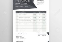 Elegant Black Business Invoice Template Royalty Free Cliparts throughout Black Invoice Template