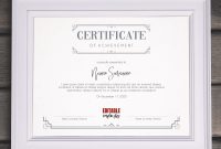 Elegant Blank Multipurpose Editable Certificate Template  Etsy with Commemorative Certificate Template