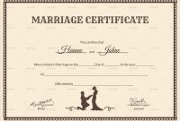Elegant Free Marriage Certificate Template Word  Best Of Template with Blank Marriage Certificate Template