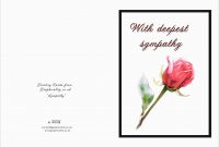 Elegant Sympathy Card Templates Free Download  Best Of Template with Sorry For Your Loss Card Template