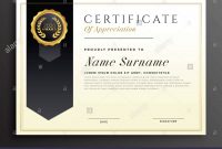 Elegante Diplom Award Certificate Template Design Vektor Abbildung intended for Design A Certificate Template