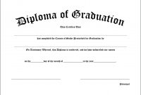 Elementary School Diploma  Toha intended for University Graduation Certificate Template