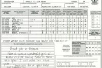Elementary School Report Card Template  Homeschooling  Report Card in High School Report Card Template