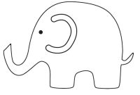 Elephant Templates  Icardcmic intended for Blank Elephant Template