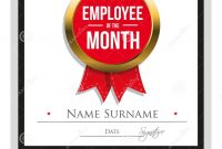 Employee Award Certificate Template Free Templates Design The Month with Manager Of The Month Certificate Template