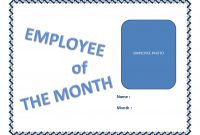 Employee Of The Month Certificate Template  Templates At for Employee Of The Month Certificate Template