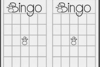 Empty Bingo Card  Template Business intended for Blank Bingo Template Pdf