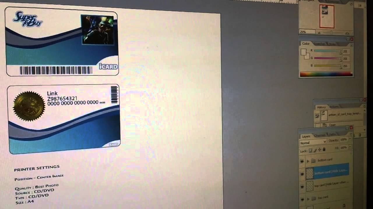 Epson Pvc Id Card Tray Tutorial inside Pvc Id Card Template