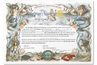 Equator Certificate – Ocean Dream for Crossing The Line Certificate Template