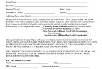 Event Contract Template  Invitation Templates  Facility Rental regarding Venue Rental Agreement Template