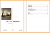 Event Reporting Template  Business Opportunity Program inside Post Event Evaluation Report Template