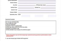 Event Sponsorship Form   Free Documents In Word Pdf in Event Sponsorship Agreement Template