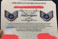 Excited For My Promotion To Sta— Uhh  Airforce inside Officer Promotion Certificate Template