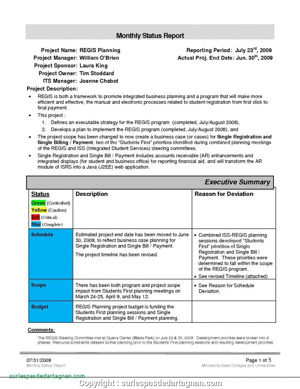 Executive Sales Manager Report Example Monthly Report Template And within Sales Manager Monthly Report Templates