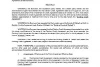 Exexecutedthirdamendm pertaining to Credit Terms Agreement Template