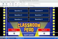 Family Feud Powerpoint Template  Youtube regarding Family Feud Game Template Powerpoint Free