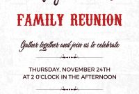 Family Reunion Invitation Card Design Template In Word Psd Publisher throughout Reunion Invitation Card Templates