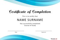 Fantastic Certificate Of Completion Templates Word Powerpoint throughout Certificate Of Completion Template Word
