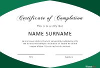 Fantastic Certificate Of Completion Templates Word Powerpoint throughout Certificate Of Completion Word Template
