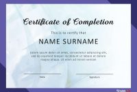 Fantastic Certificate Of Completion Templates Word Powerpoint with Certification Of Completion Template