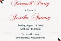 Farewell Party Invitations Templates Invitation Template pertaining to Farewell Card Template Word