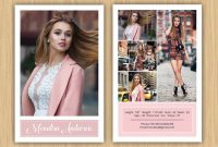 Fashion Model Comp Card Template Modeling Comp Card Ms  Etsy in Comp Card Template Download