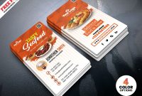 Fast Food Restaurant Business Card Psdpsd Freebies On Dribbble within Restaurant Business Cards Templates Free