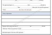 Financial Agreement Form  Sample Forms within Free Binding Financial Agreement Template