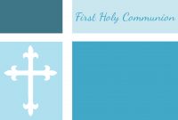 First Communion Baptism And Confirmation Invitations Or for Free Printable First Communion Banner Templates