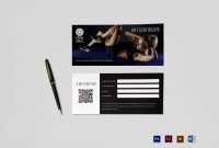 Fitness Gift Certificate Design Template In Psd Word Illustrator for Indesign Gift Certificate Template