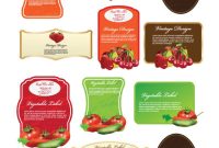 Food Label Design Template Free with Food Product Labels Template