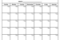 For Month At A Glance Blank Calendar Template  Free Calendar Collection for Month At A Glance Blank Calendar Template